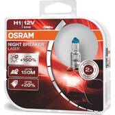 Set van 2 gloeilampen H1 Night Breaker Laser next generation +150% OSRAM - 64150NL-HCB
