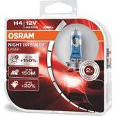 Jogo de 2 lâmpadas H4 Night Breaker Laser next generation +150% OSRAM - 64193NL-HCB