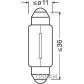 Set di 2 lampadine C5W Original Line OSRAM - 6418-02B