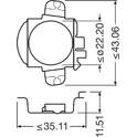 Lampfitting, koplamp OSRAM - 64210DA03