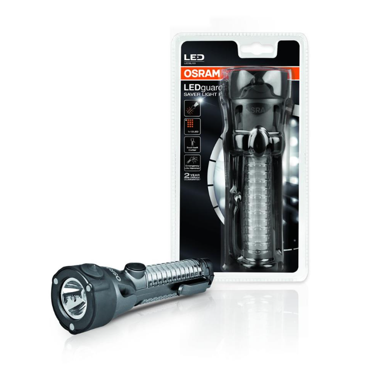 Emergency distress lamp - Window breaker - Belt cutter - 3in1