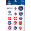 Planche A4 autocollants logo PSG PARIS SAINT-GERMAIN - PSGA4FA
