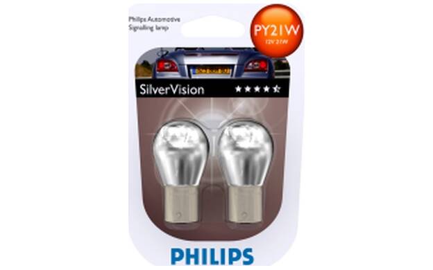 Ampoule PY21W Silver Vision PHILIPS 12496 SVB2 - Ampoules
