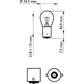 Ampoule P21W Premium PHILIPS - 12498CP