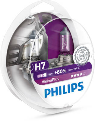Set of 2 bulbs H7 VisionPlus