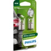 Uppsättning 2 glödlampor R5W LongLife EcoVision PHILIPS - 12821LLECOB2