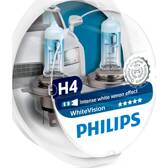 Set mit 2 glühlampen H4 WhiteVision PHILIPS - 12342WHVSM