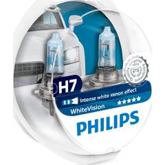 Set mit 2 glühlampen H7 WhiteVision PHILIPS 12972WHVSM