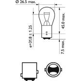 Indicator bulb PHILIPS - 12499 B2