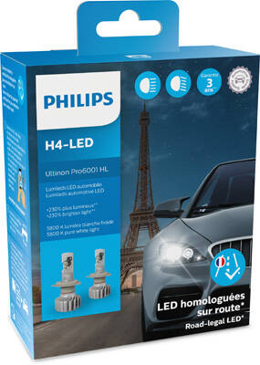 2 Ultinon Pro H4 LED bulbs