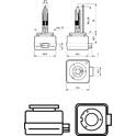 Lámpara, faro principal Xenon D3R PHILIPS - 42306VIC1