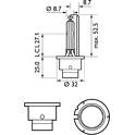 Bombilla delgada de xenón D4S EcoPro61 PHILIPS - 42402XV2C1
