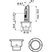 Ampoule Xenon D2R PHILIPS - 85126VIS1
