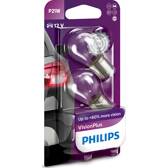 Jogo de 2 lâmpadas P21W VisionPlus PHILIPS - 12498VPB2