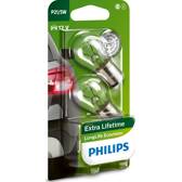 Jogo de 2 lâmpadas P21/5W LongLife EcoVision PHILIPS - 12499LLECOB2