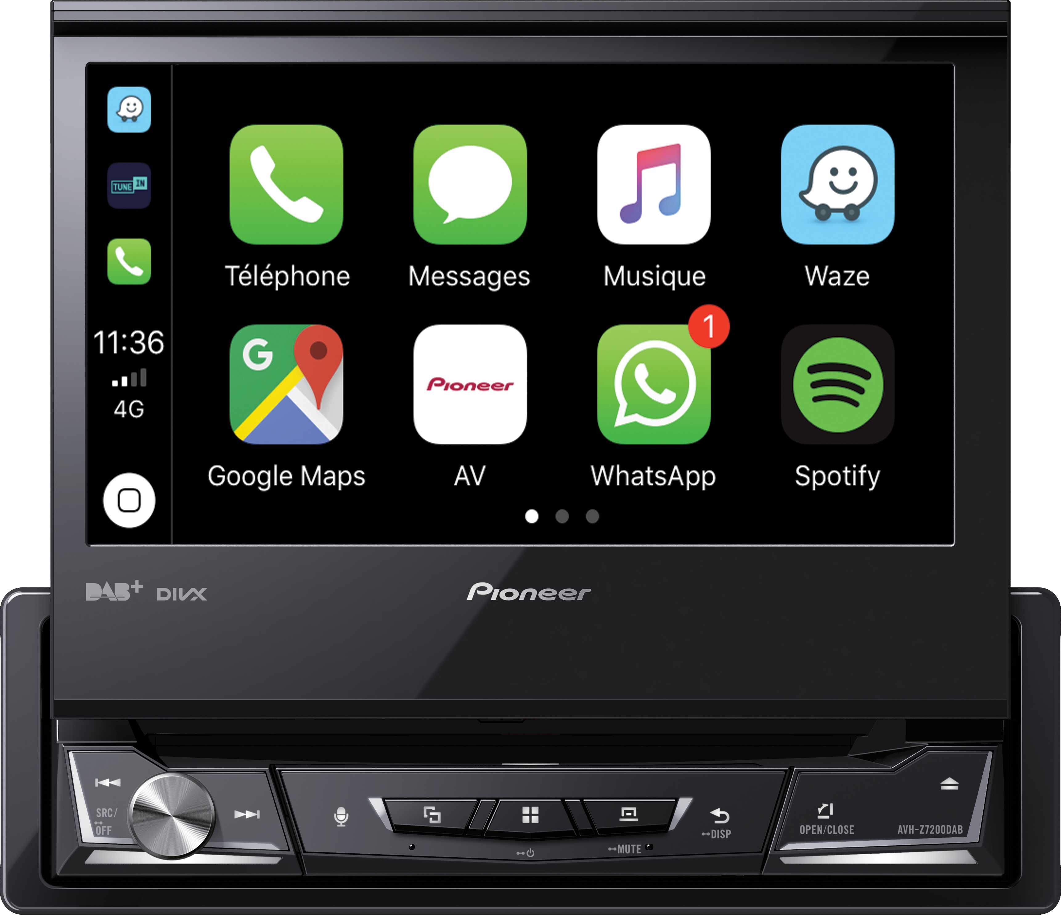 DAB+ motorized multimedia car radio - AVH-Z7200DAB