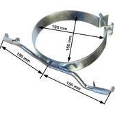 Flange metálica, sistema de escape PLANET TECH - PL4041