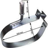 Flange metálica, sistema de escape PLANET TECH - PL4046