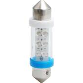 Bombillas LED x 2 - naVette C5W 36mm azul 12V 0,40W PLANETLINE - PL023B