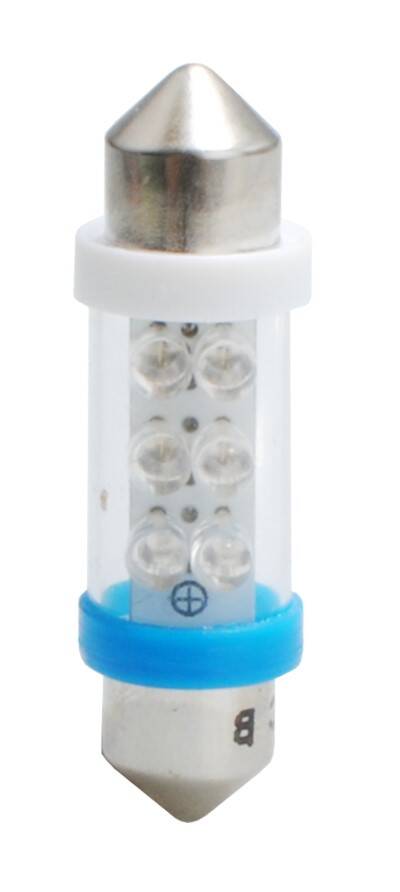 LED bulbs x 2 - naVette C5W 36mm blue 12V 0.40W