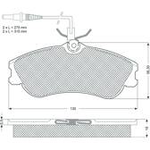 Bremsbeläge vorne (4er-Satz) PROCODIS - PF1112