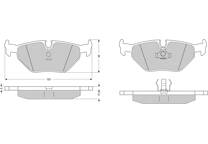 Bremsbeläge hinten (4er-Satz)