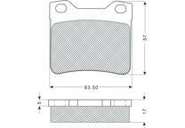 Bremsbeläge hinten (4er-Satz)