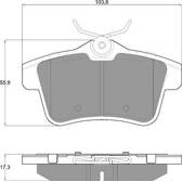 Bremsbelagsatz hinten PROCODIS - PF1660