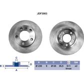 Bremssatz (2 Bremsscheiben) PROCODIS - JDF3003
