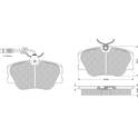 Front brake pad set (4 pcs) PROCODIS - PF10211