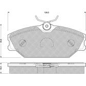 Front brake pad set (4 pcs) PROCODIS - PF10761