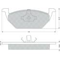 Front brake pad set PROCODIS - PF1092