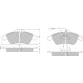 Front brake pad set (4 pcs) PROCODIS - PF10931