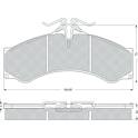 Front brake pad set (4 pcs) PROCODIS - PF1148