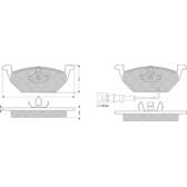 Front brake pad set (4 pcs) PROCODIS - PF1211