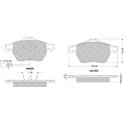 Front brake pad set (4 pcs) PROCODIS - PF1213
