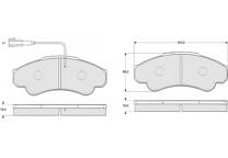 Front brake pad set (4 pcs)