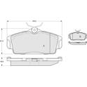 Front brake pad set (4 pcs) PROCODIS - PF1292