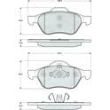 Front brake pad set (4 pcs) PROCODIS - PF1471