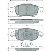 Front brake pad set (4 pcs) PROCODIS - PF1484