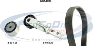 Kit Courroie Accessoires PROCODIS KGA4013 - Courroie De Qualité Première Monte - Pour Maintenance Optimale Véhicule
