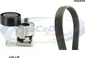 Kit Courroie Et Galet D'accessoire PROCODIS KGA4019 | Pour Véhicules, Qualité Première Monte (Continental/Dayco)