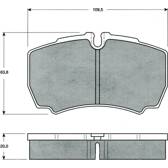 Rear brake pad set (4 pcs) PROCODIS - PF1511