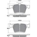 Rear brake pad set PROCODIS - PF1705