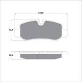 Rear brake pad set PROCODIS - PF1781