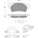 Rear brake pad set PROCODIS - PF1866