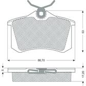 Remblokset achter PROCODIS - PF10781
