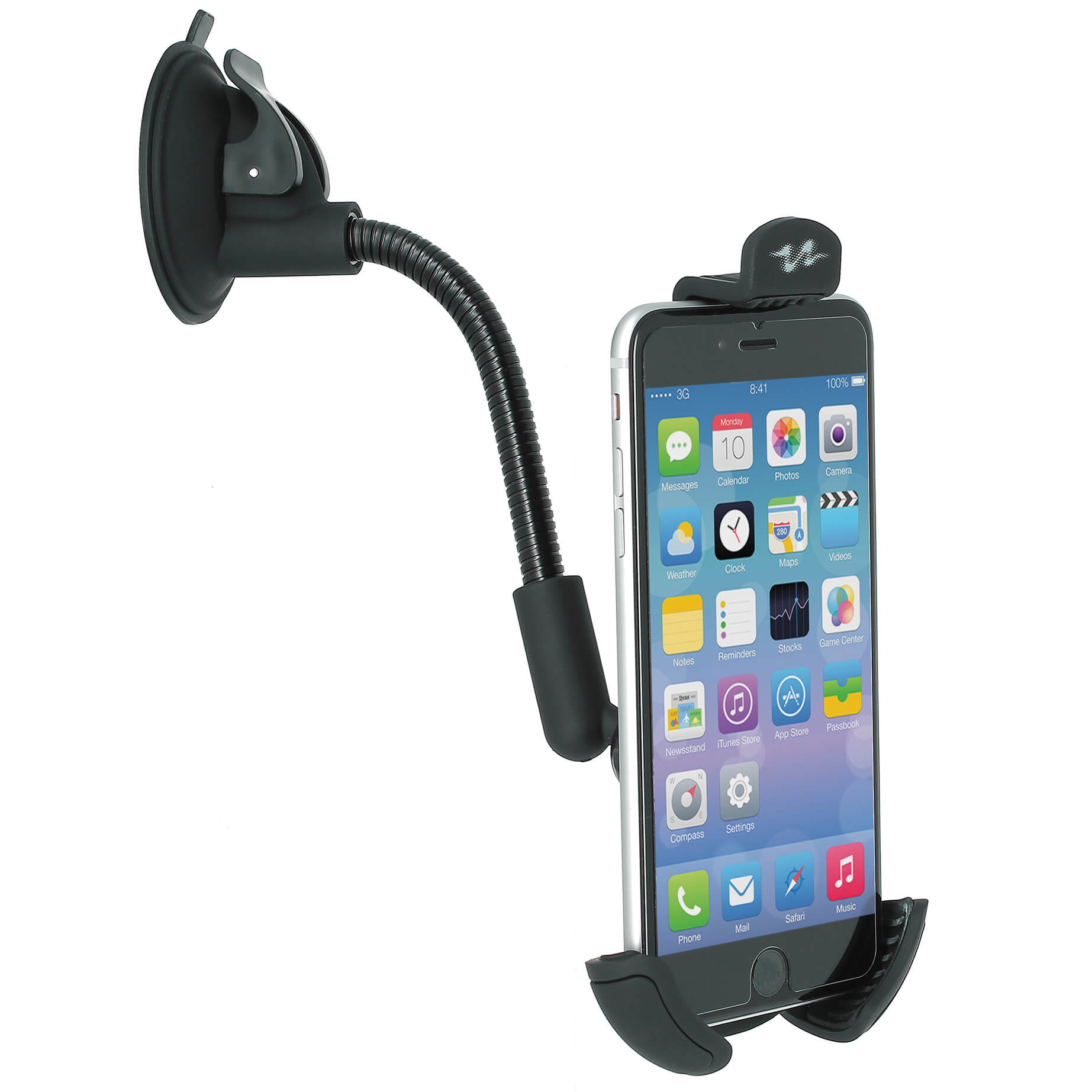 Smartphone holder with suction cup and articulated arm size XXL