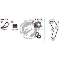 Kit de distribution + pompe à eau QUINTON HAZELL - QBPK2850