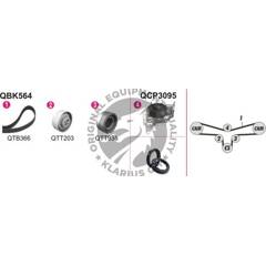 Kit de distribution + pompe à eau QUINTON HAZELL - QBPK5640